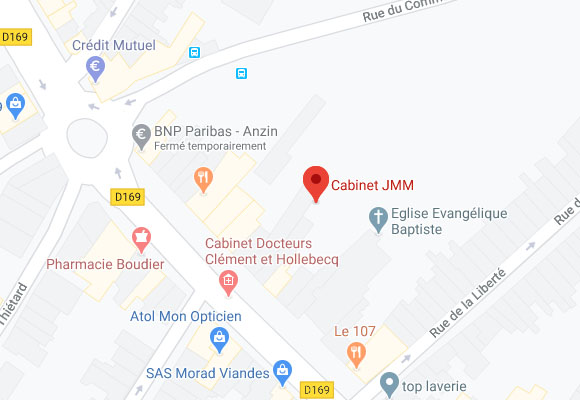 Plan d'accès Anzin